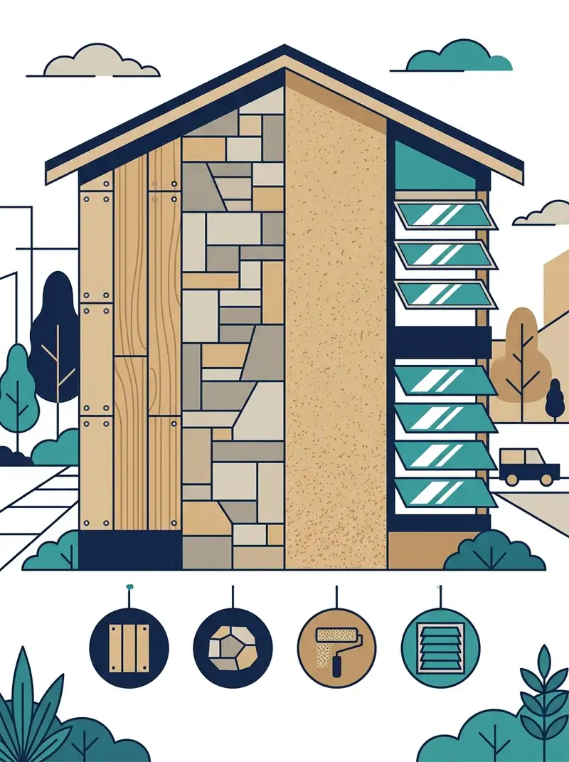 Exterior Wall Cladding Materials Comparison